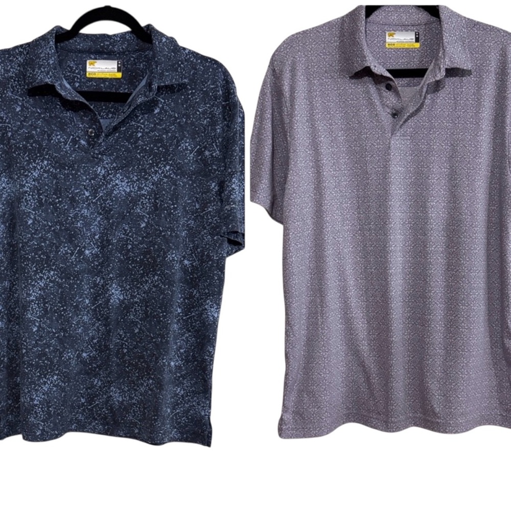 Nicklaus Polo Golf Shirt Bundle Lightweight eco choice Men's Size Medium